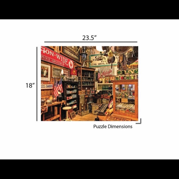 New w/ wrap on box, Vintage themed Americana Puzzle, 500 pieces - Picture 3 of 9